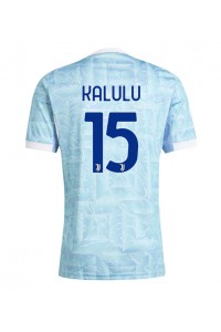 Juventus Pierre Kalulu #15 Fotballdrakt Borte Klær 2025-26 Korte ermer